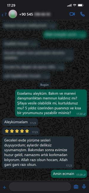 WhatsApp mesajı 1