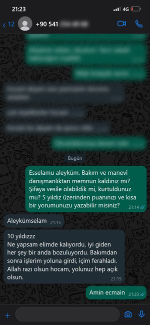 WhatsApp mesajı 3