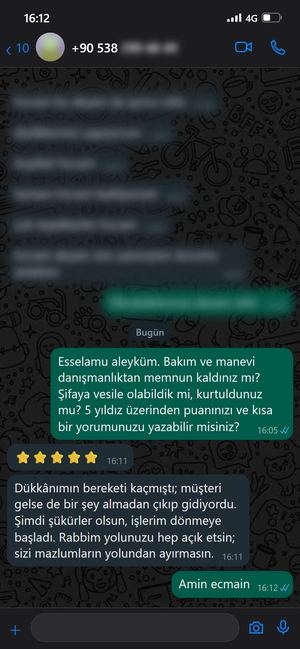 WhatsApp mesajı 9