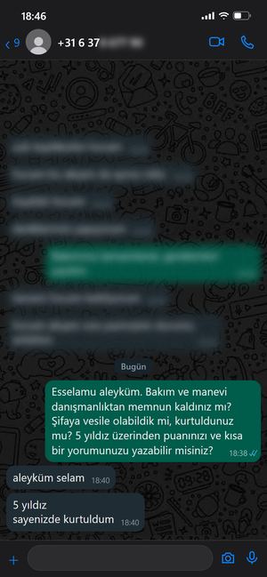 WhatsApp mesajı 13