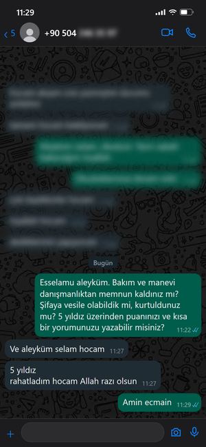 WhatsApp mesajı 23